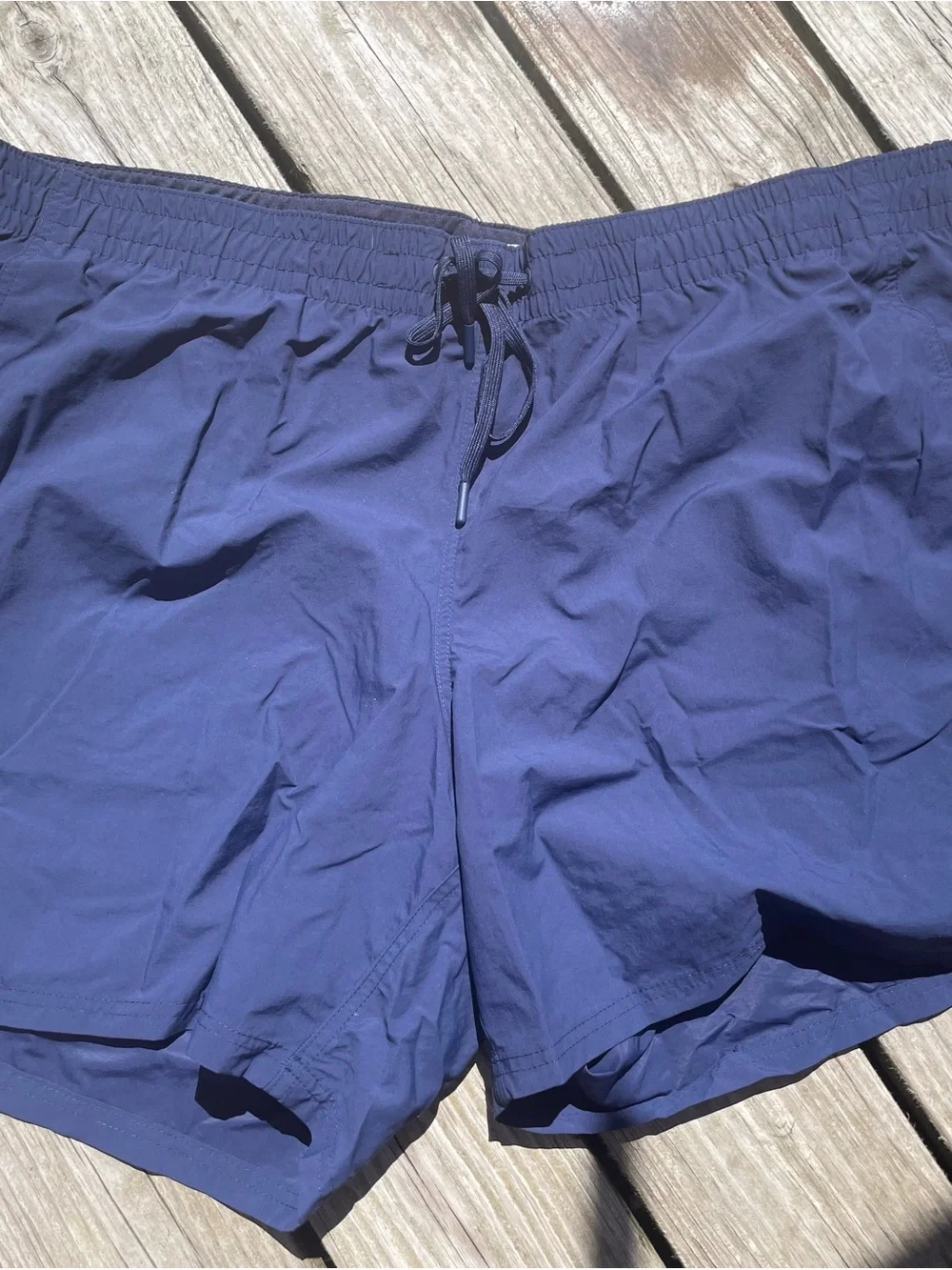 Lands' End Men's Navy Swim Trunks